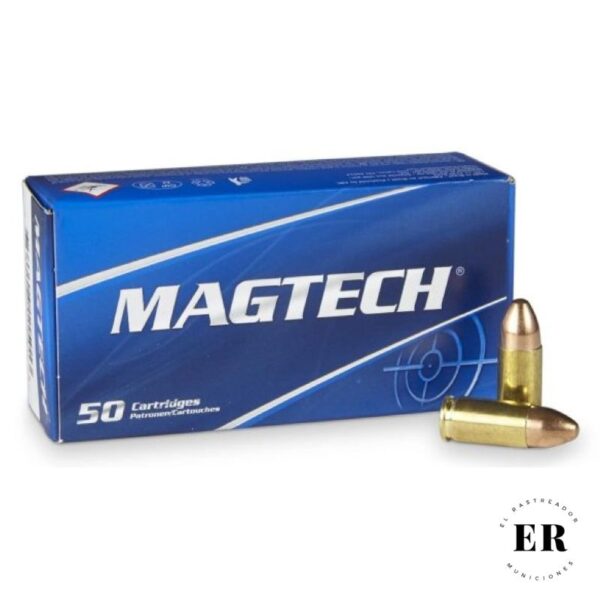 Bala Magtech Cal.9mm Proyectil de 124gn FMJ Caja de 50 unidades
