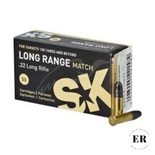 Bala SK Cal.22lr Modelo Long Range Proyectil de 40gn Caja de 50 unidades